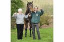 File photo dated 05-04-2009 of Grand National winner Mon Mome with winning jockey Liam Treadwell and owner Vida Bingham at Venitia Williams Stables, Kings Cable, Hereford. PA Photo. Issue date: Tuesday June 23, 2020. Grand National-winning jockey Liam