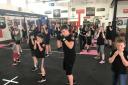 Boxers training at the South Wye Police Boxing Academy