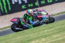 Luke Hedger competing in the opening round of the Bennetts British Superbike Championship