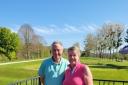Liz and Nigel moore winners of our Leominster Golf Club's mixed winter greensomes competition