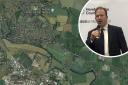Hereford and South Herefordshire MP Jesse Norman has been a big supporter of an eastern river crossing for the city. Main picture: Google