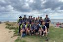 The 3rds on their walk across the jurassic coast. Picture: David Smith
