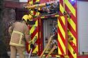 Tractor fire closes busy Herefordshire main road