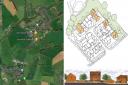 Site and illustrations of the Stoke Lacy plan, now rejected.