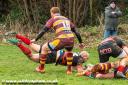 Tom Ewins scores a try in Hereford's 38-12 win over Malvern. Picture: Wildcat Photography