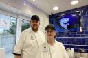 Dominic Eusden and Linzi Morris run the Fiddlers Elbow fish and chip shop in Leintwardine.