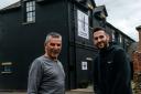 Dimitri Charalambous and Zac Zachariou outside The Fish House in Moreton-on-Lugg.              Picture: Michael Eden