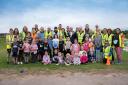 Those that took part in the first Junior Parkrun event along with volunteers and Hereford mayor Mark Dykes