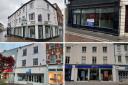 Empty shops in Hereford's High Town.   Pictures: Zoopla
