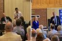 Bill Wiggin with Tory party leader hopefuls Rishi Sunak and Liz Truss at a recent event in Ledbury.