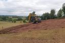 Major work has started at Oak Tree Nature Reserve, between Hereford and Leominster. Picture: Herefordshire Wildlife Trust