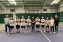 The tennis players of John Kyrle High School who took part in the Regional Finals