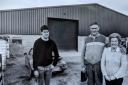Baches Bargains partners Ron and Phyllis Bache with their son robert outside the new warehouse in Bodenham in 1990. Picture: Hereford Times