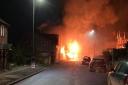 Dramatic video shows bus engulfed in flames in Herefordshire