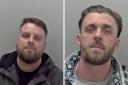 Jack Thompson, left, and Luke Arnold have been jailed for growing cannabis at a Herefordshire farm