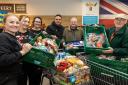 Staff at Aldi in Herefordshire were on hand to help make the donations. Picture: Aldi