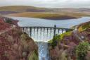 Craig Goch dam in the Elan Valley, Powys, in full flow again. Picture: Jonathan Rudd