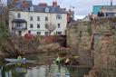 Debris from recent flooding in Hereford has been cleared from the river Wye at Old Bridge. Picture: Phill Lister/Hereford Times Camera Club