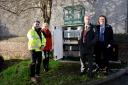 (L-R) Paul Norman, Cllr Ange Tyler, Marc Willimont (Head of Public Protection at Herefordshire Council), Charles Yarnold (Environmental Health Service Manager at Herefordshire Council). Picture: Herefordshire Council