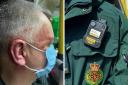 The attack on paramedic Steve Raven outside Shooters bar, Leominster, was caught on body-worn camera. Picture: West Midlands Ambulance Service