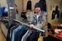 Marshall Steadman, who founded clothing business Gemz Garms, is moving to a new shop in Widemarsh Street, Hereford
Marshall Steadman at his Gemz Garms designer clothing shop in Hereford Butter Market, High Town. Picture: Rob Davies
