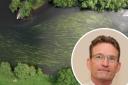 The river Wye, and inset, Avara agricultural director John Reed