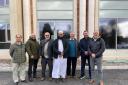 The team from Lyonshall visited Birmingham Central Mosque to meet Birmingham Central Mosque to meet the Imam (Mohammad Asad).