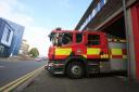FIRE: Crews from across Worcestershire, Herefordshire and Gloucestershire responded