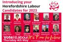 Labour's local election campaign poster for Herefordshire