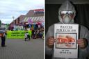 Chicken-suit clad protesters take to Hereford Tesco supermarket