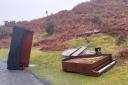 Pianos fly-tipped on the Blorenge Picture: Craig Titchener