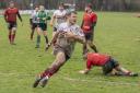 Mark Philo ran over Hereford’s only try in their 7-31 home defeat against Walsall. Picture: Wildcat Photography