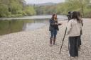Jane Dodds on the banks of the river Wye
