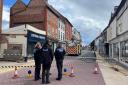 A gas leak caused St Owen Street to be closed in Hereford