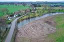 The river Lugg at Kingsland after works were carried out by farmer John Price