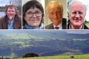 Hay Bluff and the Golden Valley, and candidates Rimmer, Hewitt, Jinman and Hitchiner