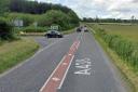 A crash on the A438 at Staunton-on-Wye resulted in a woman being taken to hospital