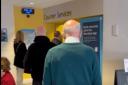 People using the customer service facility in Barclays, Leominster. However, the bank will be closing the branch from September 1