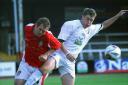 Andy Williams in action for Hereford United