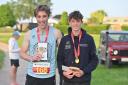 Henry White (right) who won the Hereford Couriers 5k Series ahead of Eric Apperley in second