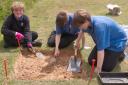 Students from Weobley High School took part in the dig