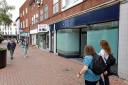 Empty shops in Hereford city centre