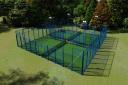 The new padel courts at Hereford Squash, Tennis and Racketball Centre