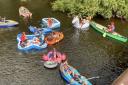 Vikings took to the water on quirky inflatables for the Wye Float