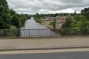 Emergency services were called near to Greyfriars Bridge in Hereford