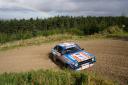 Roger Chilman and Patrick Walsh competing in the  Fuchs British Historic Rally Championship