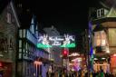 The lights are shining in Hereford's Widemarsh Street