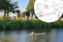 Canoeing on the Wye  and plan of the proposed works