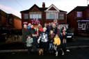 The community at the Gresleys with their lights