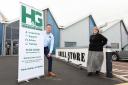Marking H&G Construction Safety Association Ltd's 50th birthday are senior advisor, Nick Jones and office manager/safety advisor,  Marie-Louise Evans